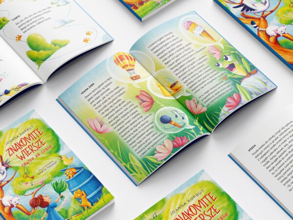 Projekt typograficzny i skład książki dla dzieci